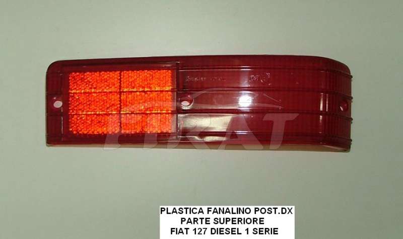 PLASTICA FANALINO FIAT 127 DIESEL SUP. POST.DX